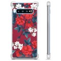 Samsung Galaxy S10+ Hybrid Cover - Vintage Blomster