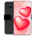 Samsung Galaxy S10+ Premium Flip Cover med Pung - Kærlighed