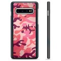 Samsung Galaxy S10+ Beskyttende Cover - Pink Camouflage