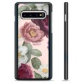 Samsung Galaxy S10+ Beskyttende Cover - Romantiske Blomster