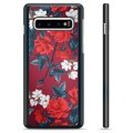 Samsung Galaxy S10+ Beskyttende Cover - Vintage Blomster