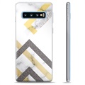 Samsung Galaxy S10+ TPU Cover - Abstrakt Marmor