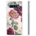 Samsung Galaxy S10+ TPU Cover - Romantiske Blomster
