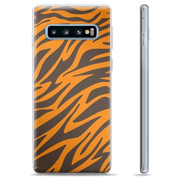 Samsung Galaxy S10+ TPU Cover - Tiger