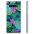 Samsung Galaxy S10+ TPU Cover - Tropiske Blomster