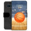 Samsung Galaxy S10 Premium Flip Cover med Pung - Basketball