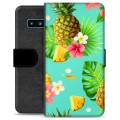 Samsung Galaxy S10 Premium Flip Cover med Pung - Sommer