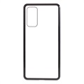 Samsung Galaxy S20 FE Magnetisk cover med hærdet glas skærmbeskyttelse - Sort