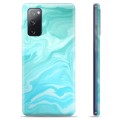 Samsung Galaxy S20 FE TPU Cover - Blå Marmor