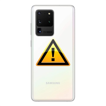 Samsung Galaxy S20 Ultra 5G Bag Cover Reparation - Hvid