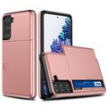 Samsung Galaxy S21 FE 5G Hybrid Cover med Glidende Kortslot