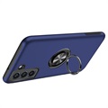Samsung Galaxy S21 FE 5G Cover med Magnetisk Ring - Navy Blå