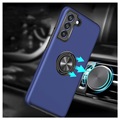 Samsung Galaxy S21 FE 5G Cover med Magnetisk Ring - Navy Blå