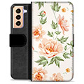 Samsung Galaxy S21+ 5G Premium Flip Cover med Pung - Floral