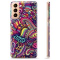 Samsung Galaxy S21+ 5G TPU Cover - Abstrakte Blomster