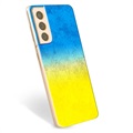 Samsung Galaxy S21+ 5G TPU Cover Ukrainsk Flag - Tofarvet