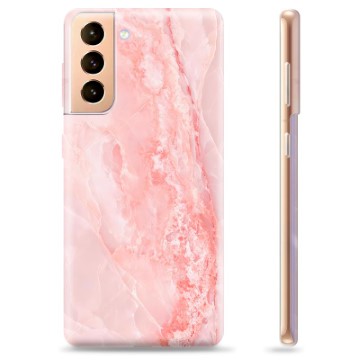 Samsung Galaxy S21+ 5G TPU Cover - Rose Marmor