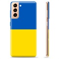Samsung Galaxy S21+ 5G TPU Cover Ukrainsk Flag - Gul og lyseblå