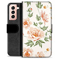 Samsung Galaxy S21 5G Premium Flip Cover med Pung - Floral