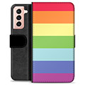 Samsung Galaxy S21 5G Premium Flip Cover med Pung - Pride