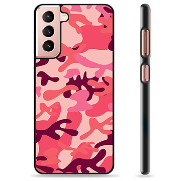 Samsung Galaxy S21 5G Beskyttende Cover - Pink Camouflage