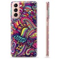 Samsung Galaxy S21 5G TPU Cover - Abstrakte Blomster
