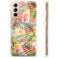 Samsung Galaxy S21 5G TPU Cover - Lyserøde Blomster