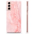 Samsung Galaxy S21 5G TPU Cover - Rose Marmor