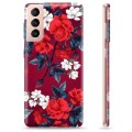Samsung Galaxy S21 5G TPU Cover - Vintage Blomster