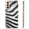 Samsung Galaxy S21 5G TPU Cover - Zebra