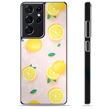 Samsung Galaxy S21 Ultra 5G Beskyttende Cover - Citron Mønster