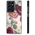 Samsung Galaxy S21 Ultra 5G Beskyttende Cover - Romantiske Blomster