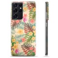 Samsung Galaxy S21 Ultra 5G TPU Cover - Lyserøde Blomster