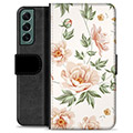Samsung Galaxy S22+ 5G Premium Flip Cover med Pung - Floral