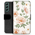 Samsung Galaxy S22+ 5G Premium Flip Cover med Pung - Floral