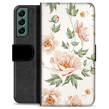 Samsung Galaxy S22+ 5G Premium Flip Cover med Pung - Floral