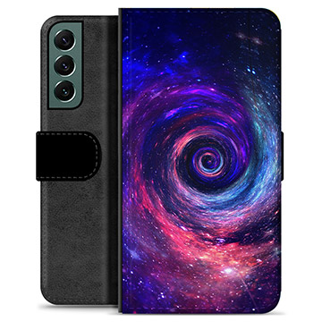 Samsung Galaxy S22+ 5G Premium Flip Cover med Pung - Galakse