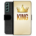 Samsung Galaxy S22+ 5G Premium Flip Cover med Pung - Konge