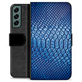Samsung Galaxy S22+ 5G Premium Flip Cover med Pung - Læder