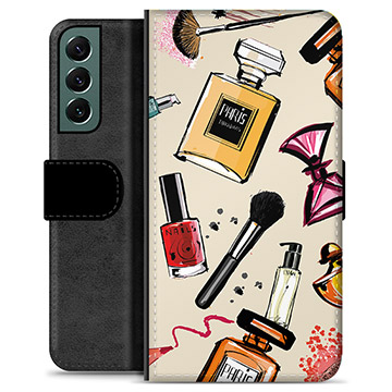 Samsung Galaxy S22+ 5G Premium Flip Cover med Pung - Makeup