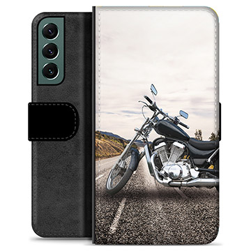 Samsung Galaxy S22+ 5G Premium Flip Cover med Pung - Motorcykel