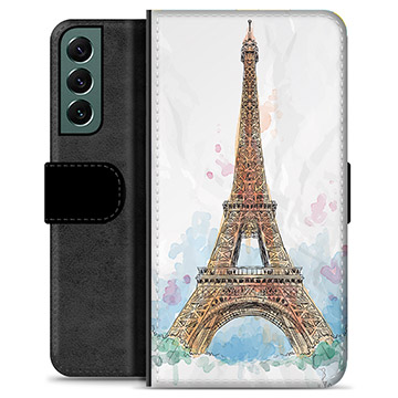 Samsung Galaxy S22+ 5G Premium Flip Cover med Pung - Paris