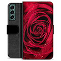 Samsung Galaxy S22+ 5G Premium Flip Cover med Pung - Rose