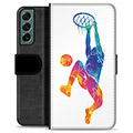 Samsung Galaxy S22+ 5G Premium Flip Cover med Pung - Slam Dunk
