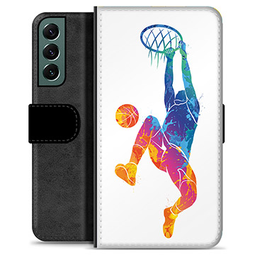 Samsung Galaxy S22+ 5G Premium Flip Cover med Pung - Slam Dunk