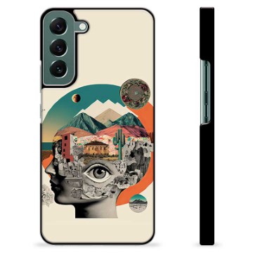 Samsung Galaxy S22+ 5G Beskyttende Cover - Abstrakt Collage