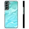 Samsung Galaxy S22+ 5G Beskyttende Cover - Blå Marmor