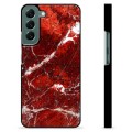 Samsung Galaxy S22+ 5G Beskyttende Cover - Rød Marmor