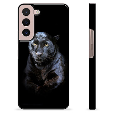 Samsung Galaxy S22 5G Beskyttende Cover - Sort Panter