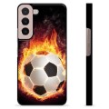 Samsung Galaxy S22 5G Beskyttende Cover - Fodbold Flamme